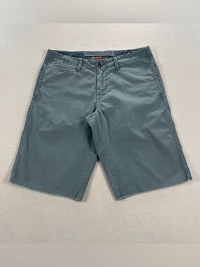 Paperbacks Flat Front Casual Shorts Size 29 Chino Surf Cali Long Raw Hem Bermuda